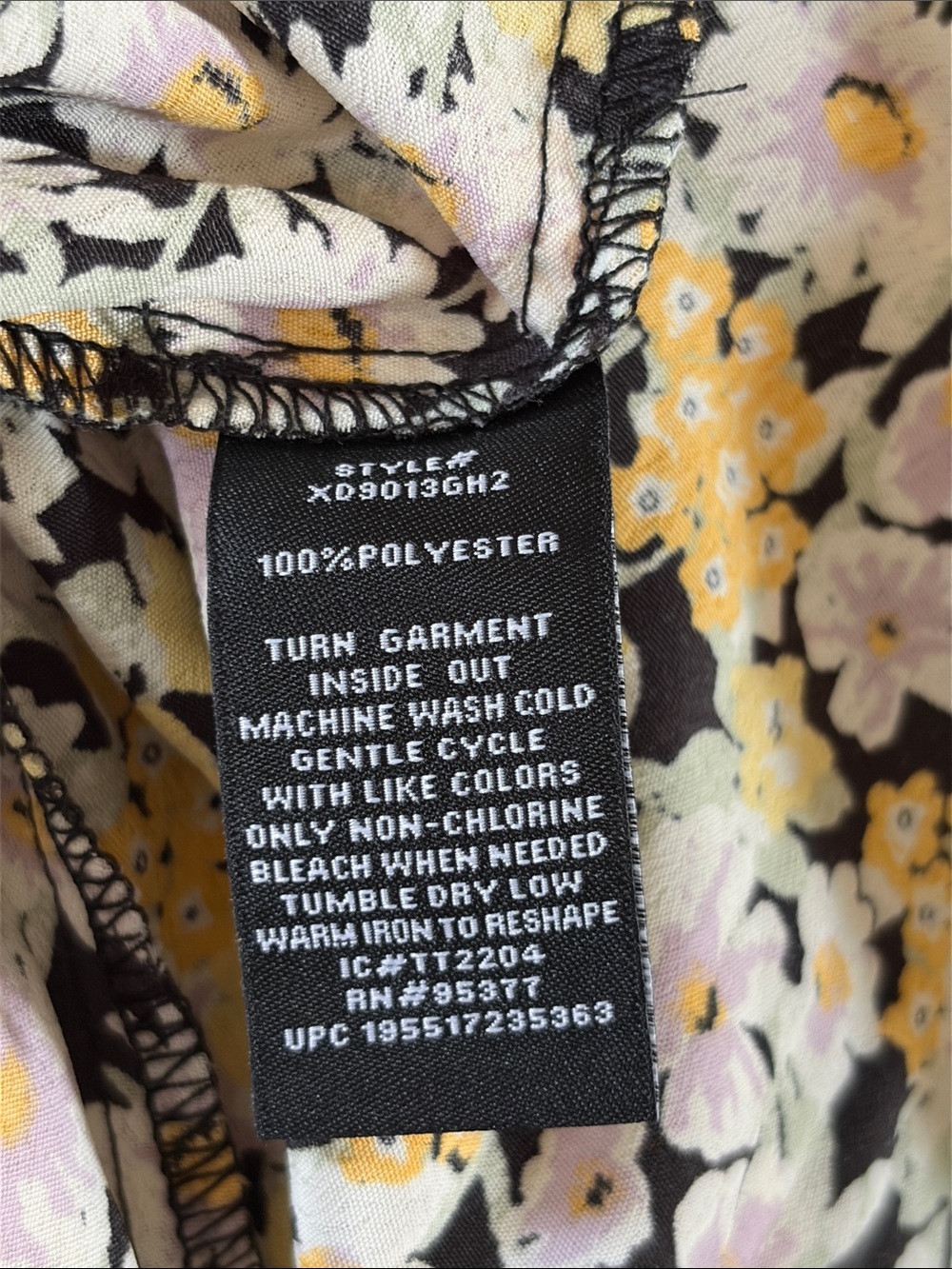 Social Standard by Sanctuary Yellow Floral Tie-Shoulder Maxi Dress, XL - Picture 6 of 6